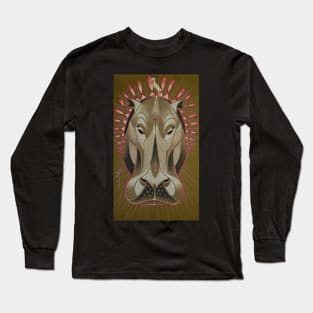 serious hippo Long Sleeve T-Shirt